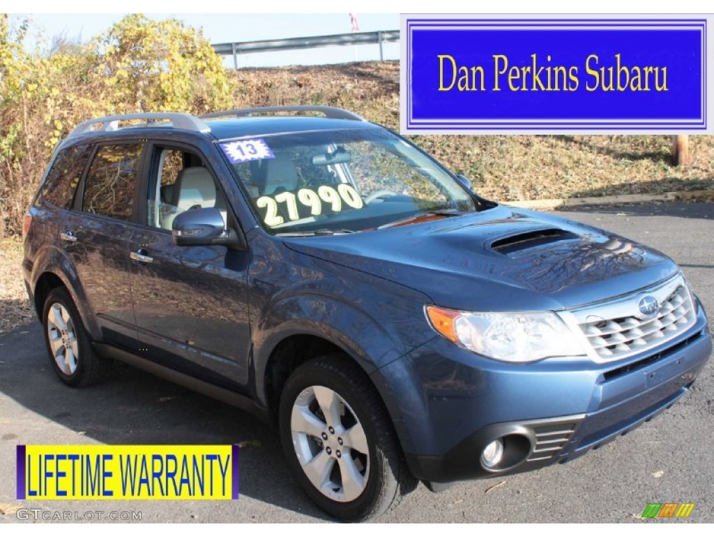 2013 Forester 2.5 XT Touring - Marine Blue Pearl / Platinum photo #1