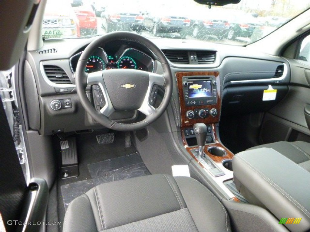 Ebony Interior 2014 Chevrolet Traverse LT Photo #87709160