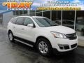 2014 White Chevrolet Traverse LT AWD  photo #1