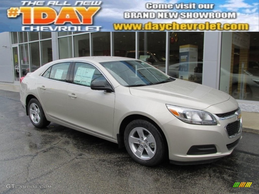 2014 Malibu LS - Champagne Silver Metallic / Jet Black/Titanium photo #1