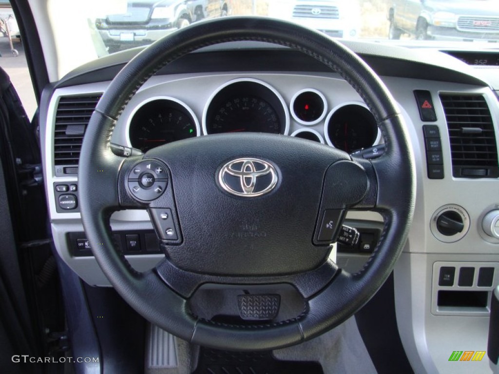 2008 Tundra Limited CrewMax 4x4 - Slate Gray Metallic / Graphite Gray photo #13