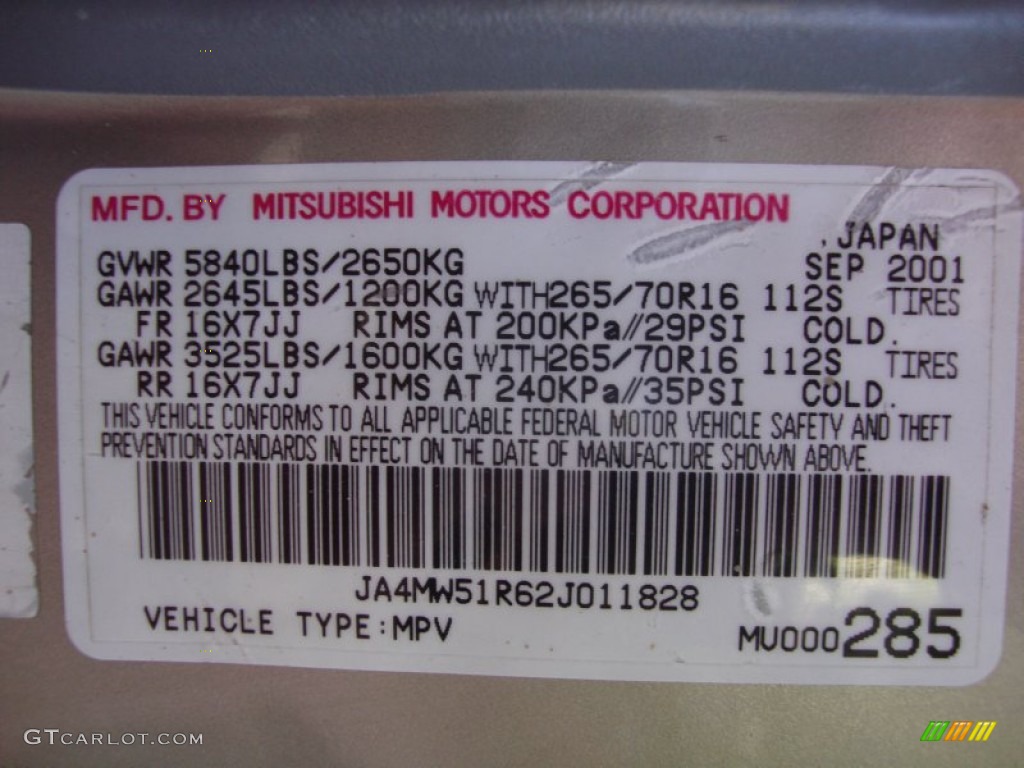2002 Montero Limited 4x4 - Sudan Beige Metallic / Tan photo #26