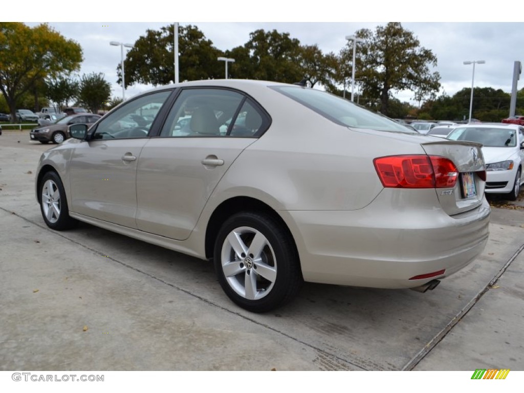 2012 Jetta TDI Sedan - Moonrock Silver Metallic / Cornsilk Beige photo #3