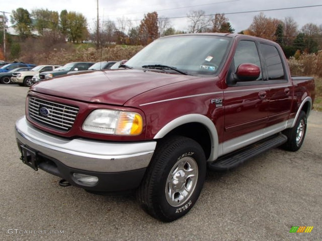 2003 F150 XLT SuperCrew 4x4 - Toreador Red Metallic / Medium Graphite Grey photo #1