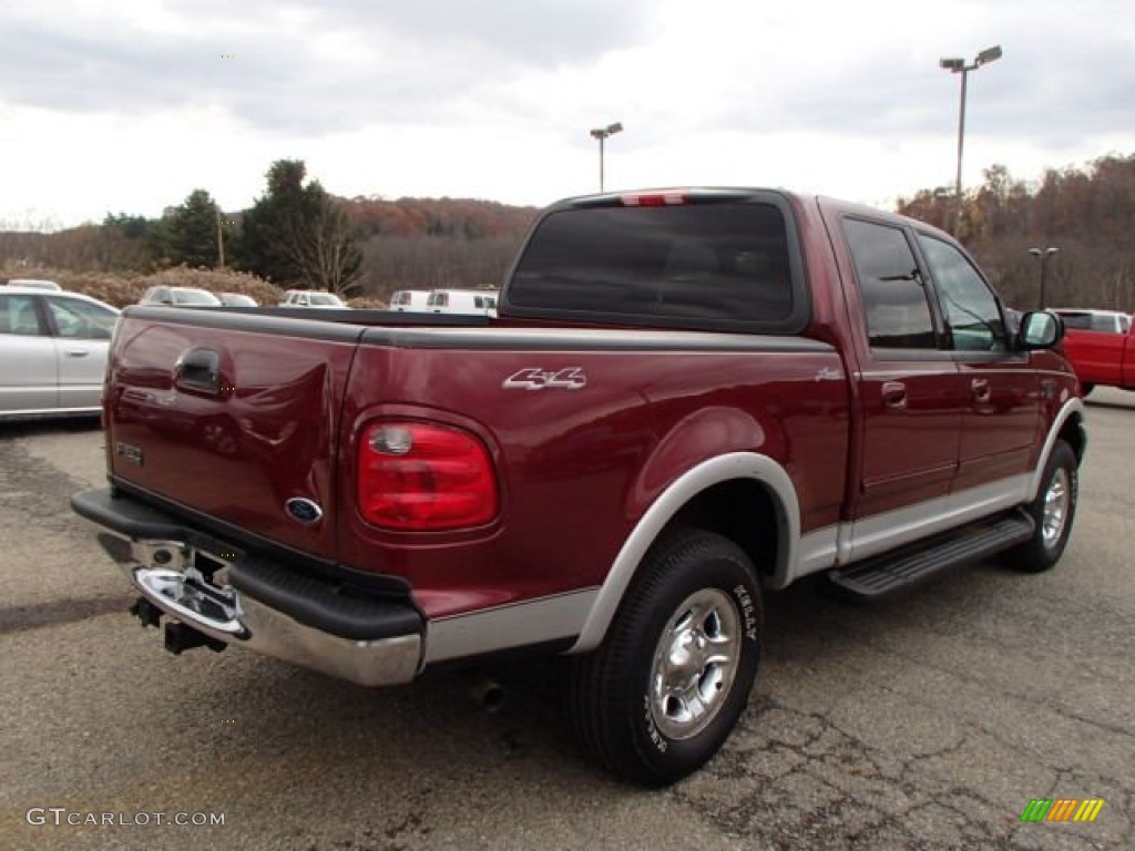 2003 F150 XLT SuperCrew 4x4 - Toreador Red Metallic / Medium Graphite Grey photo #4