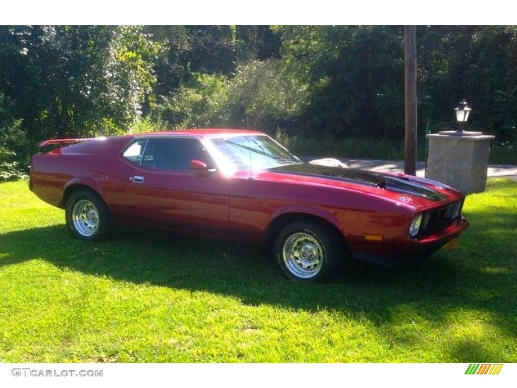 1973 Mustang Mach 1 Fastback - Custom Candy Apple Red / Black photo #1