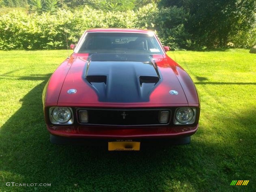 Custom Candy Apple Red 1973 Ford Mustang Mach 1 Fastback Exterior Photo #87715176