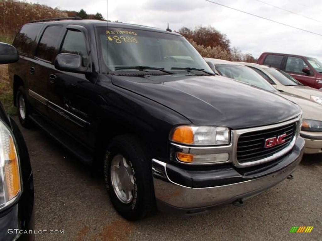 2004 Yukon XL 1500 SLT 4x4 - Carbon Metallic / Neutral/Shale photo #3