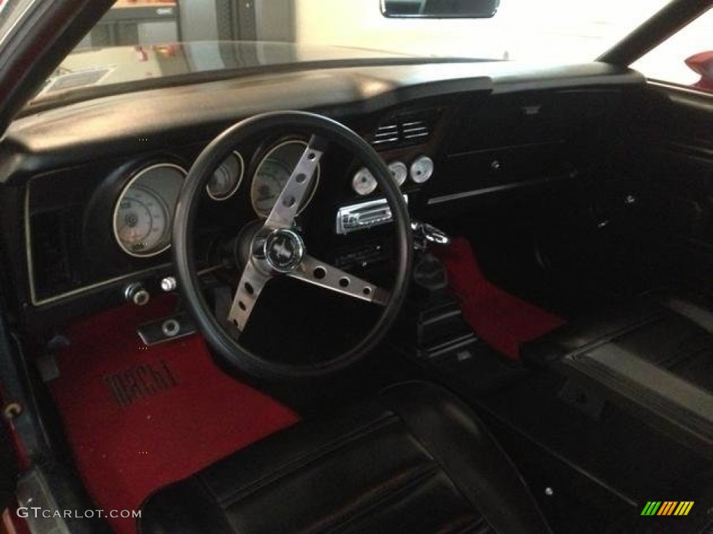Black Interior 1973 Ford Mustang Mach 1 Fastback Photo #87715392