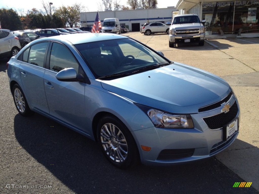 2012 Cruze Eco - Ice Blue Metallic / Medium Titanium photo #5
