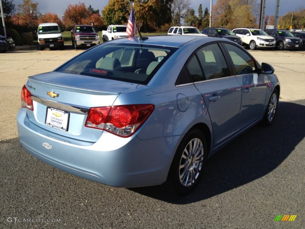 2012 Cruze Eco - Ice Blue Metallic / Medium Titanium photo #14