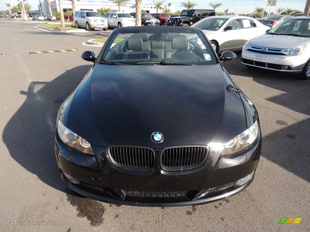 2007 3 Series 328i Convertible - Black Sapphire Metallic / Black photo #2