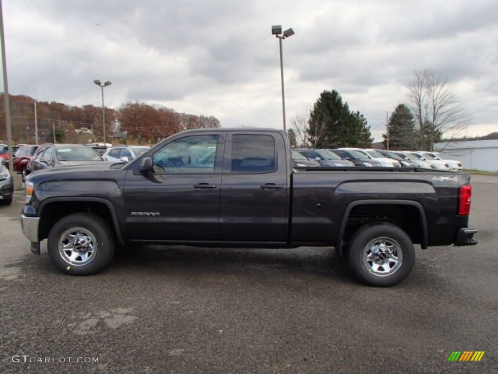 2014 Sierra 1500 Double Cab 4x4 - Iridium Metallic / Jet Black/Dark Ash photo #8