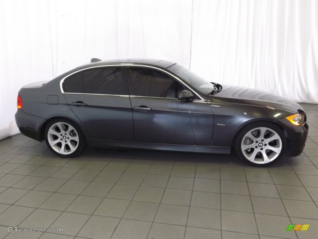 2008 3 Series 335i Sedan - Sparkling Graphite Metallic / Black photo #5