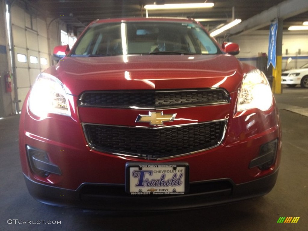 2014 Equinox LT AWD - Crystal Red Tintcoat / Light Titanium/Jet Black photo #2