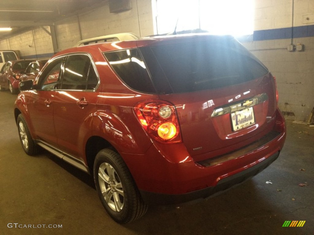 2014 Equinox LT AWD - Crystal Red Tintcoat / Light Titanium/Jet Black photo #4