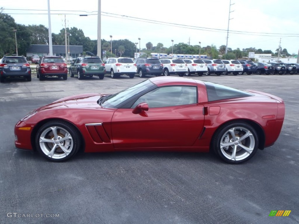 2012 Corvette Grand Sport Coupe - Crystal Red Metallic Tintcoat / Cashmere/Ebony photo #3