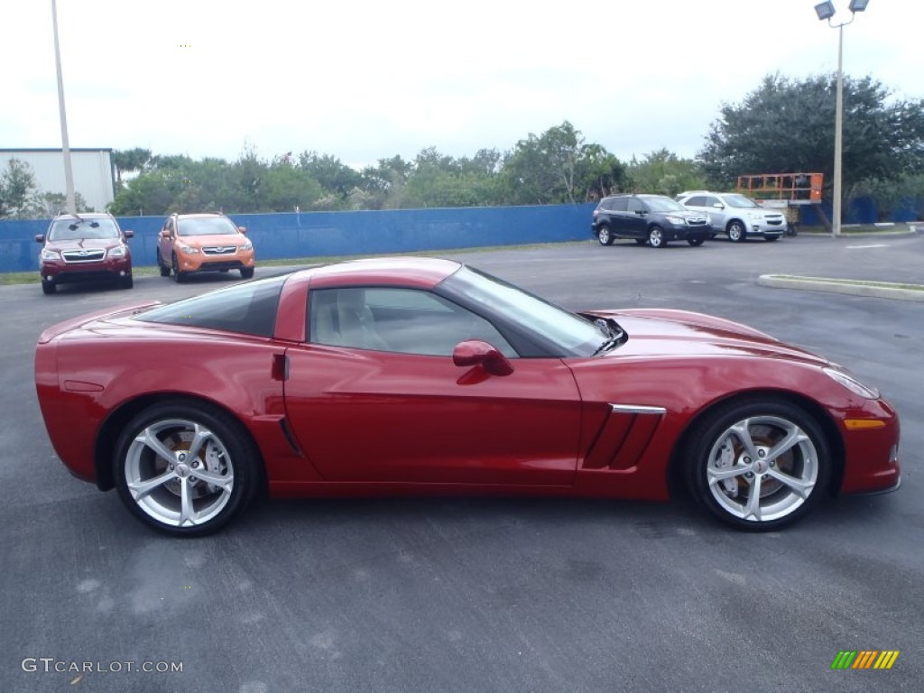 2012 Corvette Grand Sport Coupe - Crystal Red Metallic Tintcoat / Cashmere/Ebony photo #6