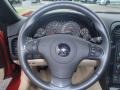2012 Chevrolet Corvette Cashmere/Ebony Interior Steering Wheel Photo