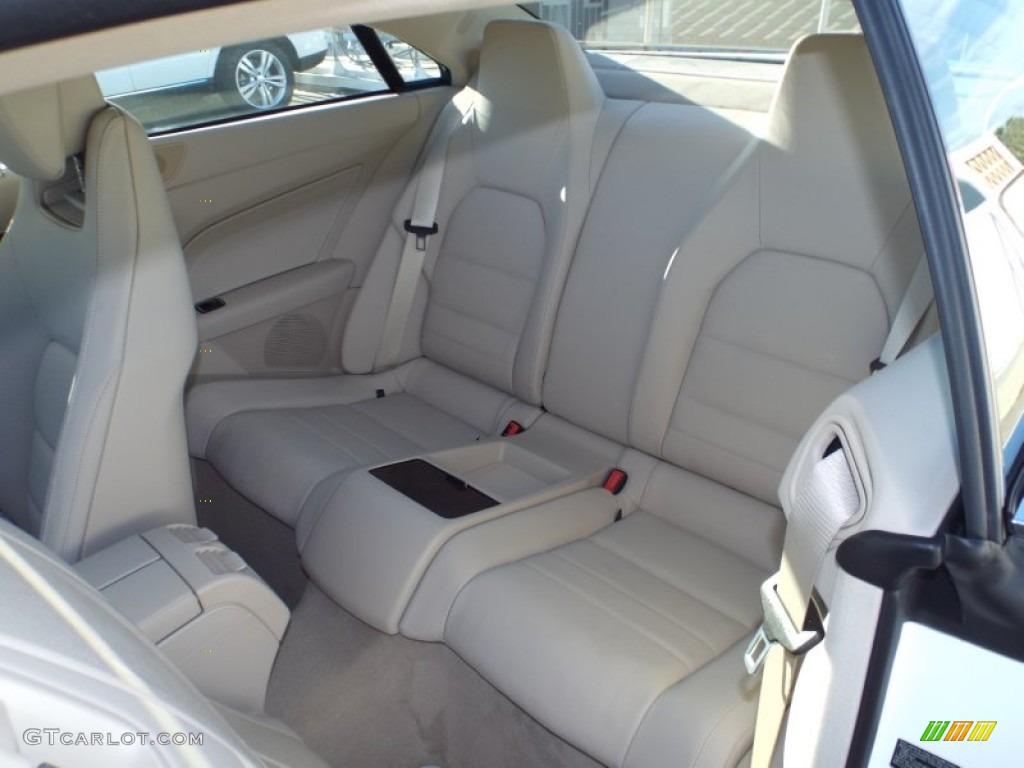 2014 E 350 Coupe - Diamond White Metallic / Silk Beige/Espresso Brown photo #8