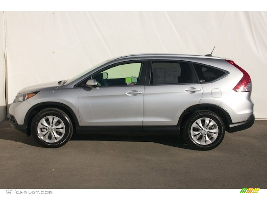 2012 CR-V EX-L - Alabaster Silver Metallic / Black photo #9