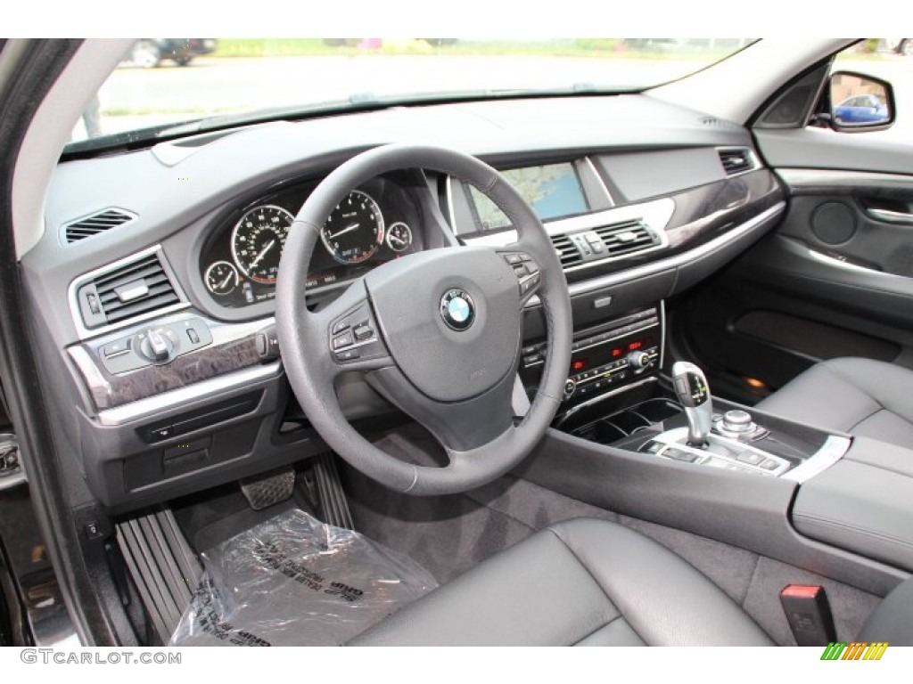 Black Interior 2013 BMW 5 Series 535i xDrive Gran Turismo Photo #87720740