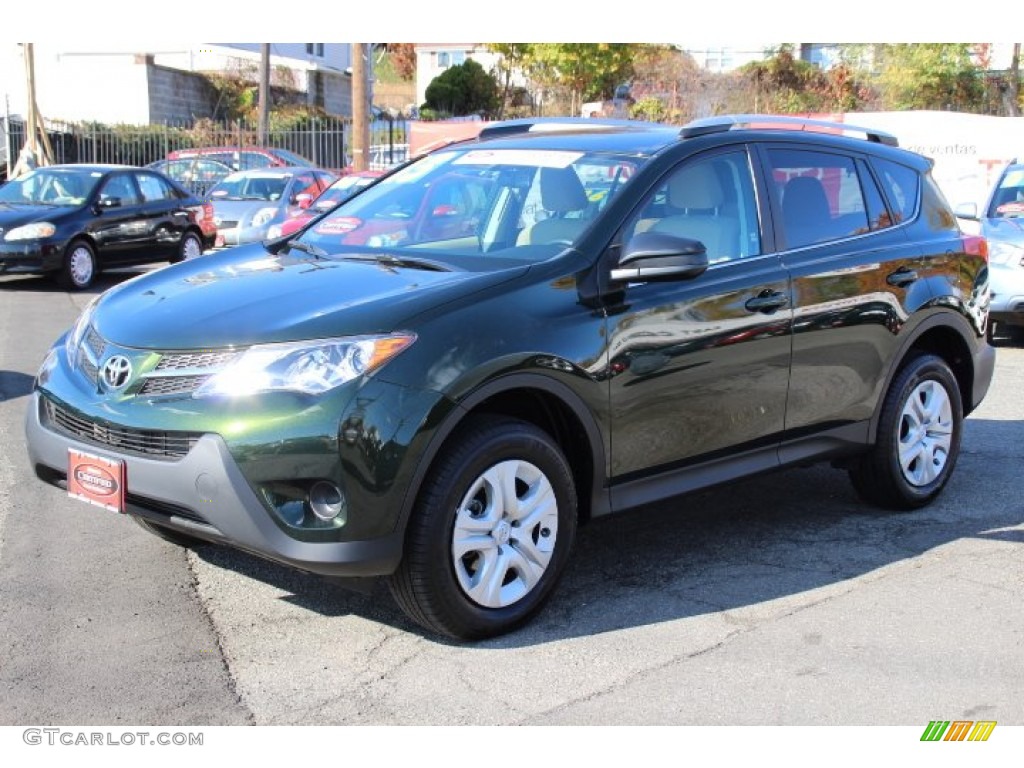 2013 RAV4 LE - Spruce Green Mica / Beige photo #3