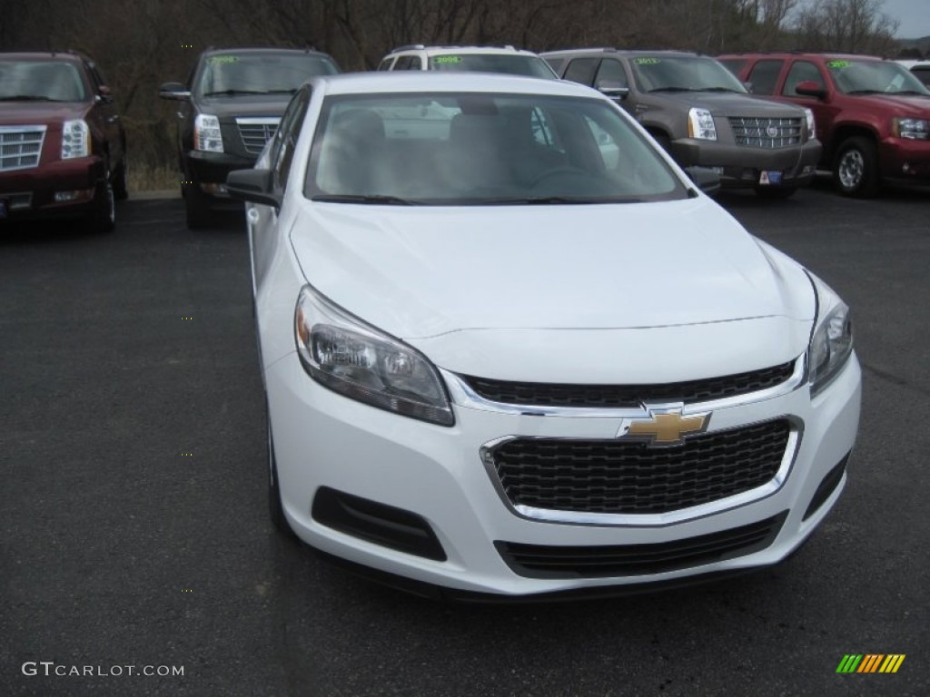 2014 Malibu LS - Summit White / Jet Black/Titanium photo #2