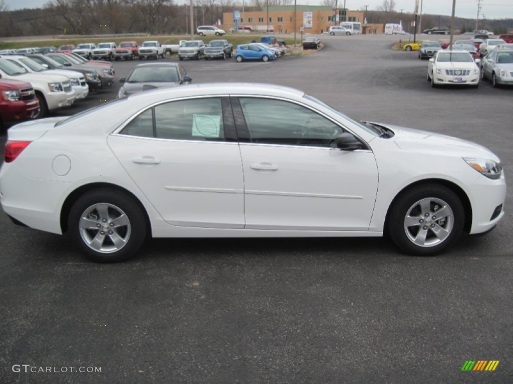 2014 Malibu LS - Summit White / Jet Black/Titanium photo #3