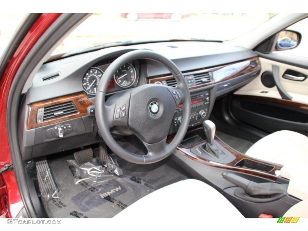 Oyster/Black Dakota Leather Interior 2011 BMW 3 Series 328i xDrive Sedan Photo #87722241