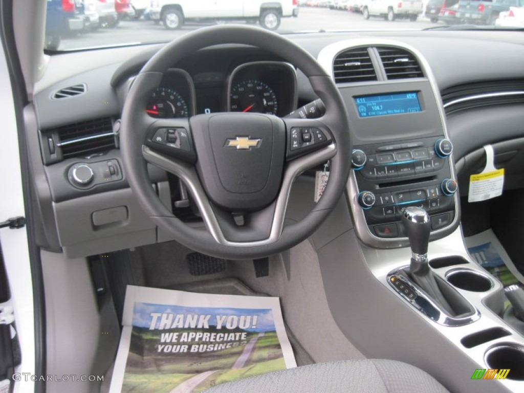 2014 Malibu LS - Summit White / Jet Black/Titanium photo #8