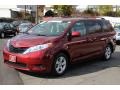 2011 Salsa Red Pearl Toyota Sienna LE  photo #3