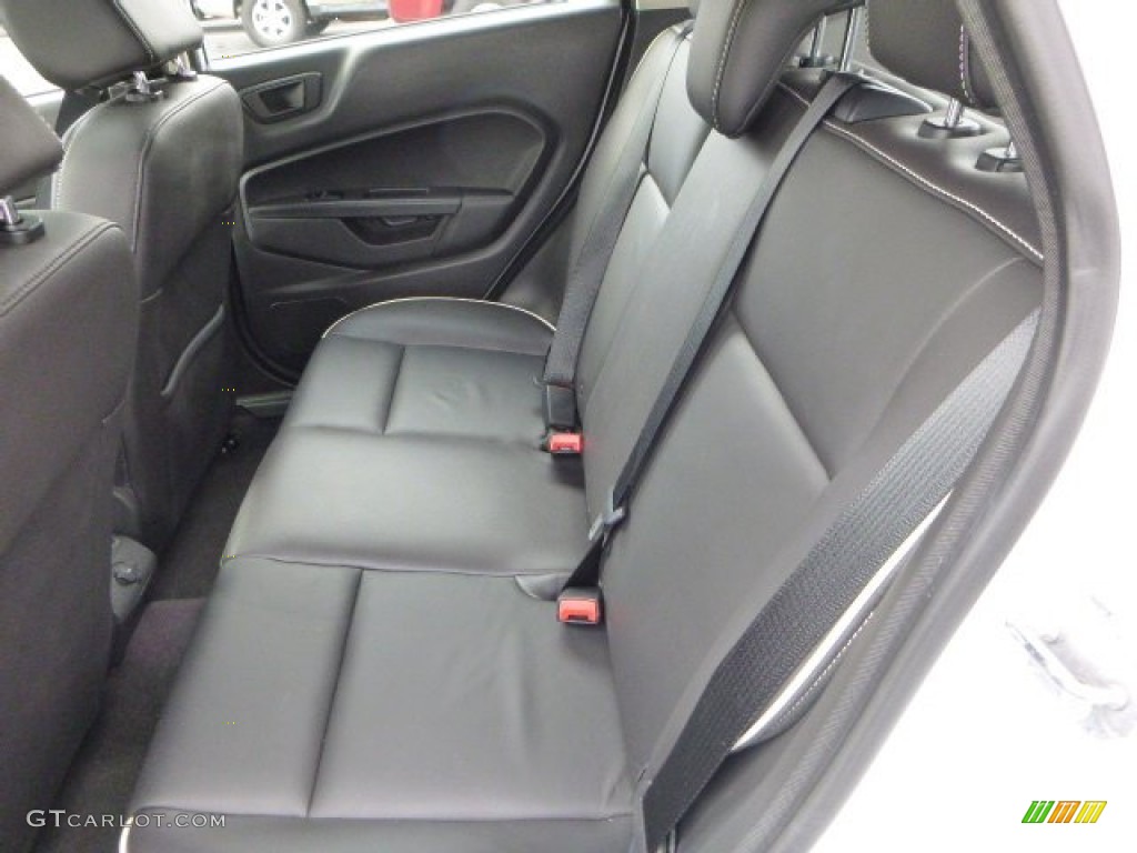 2013 Fiesta Titanium Hatchback - Oxford White / Charcoal Black Leather photo #8