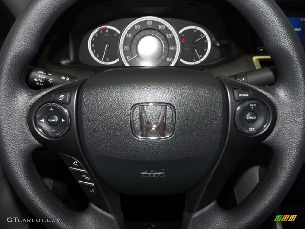 2014 Accord LX Sedan - Obsidian Blue Pearl / Gray photo #20