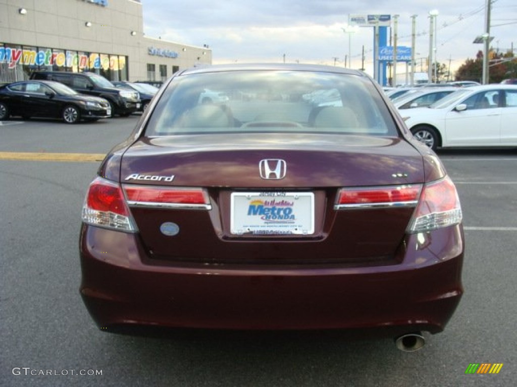 2011 Accord LX Sedan - Basque Red Pearl / Ivory photo #5