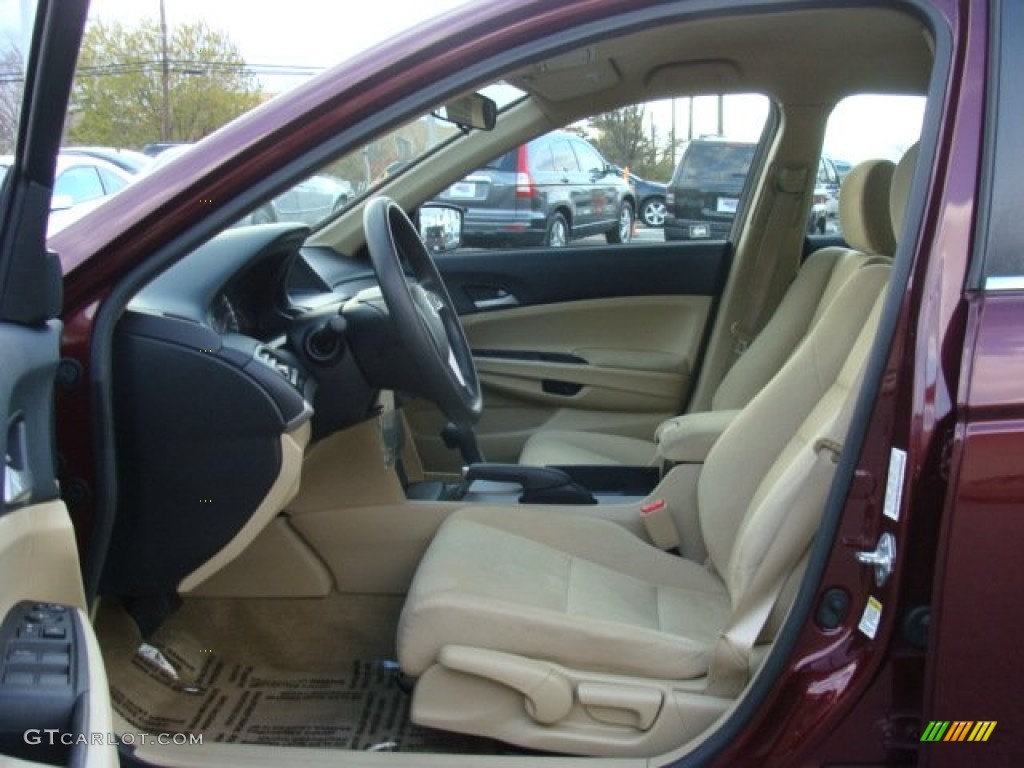 2011 Accord LX Sedan - Basque Red Pearl / Ivory photo #8