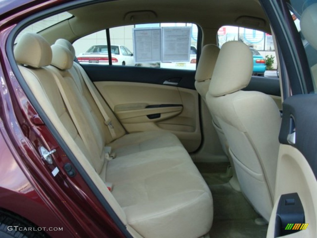 2011 Accord LX Sedan - Basque Red Pearl / Ivory photo #13