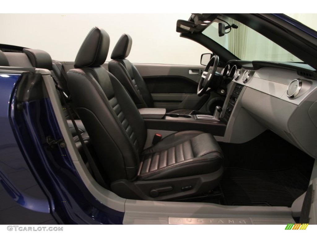 2007 Mustang V6 Premium Convertible - Vista Blue Metallic / Black/Dove Accent photo #13