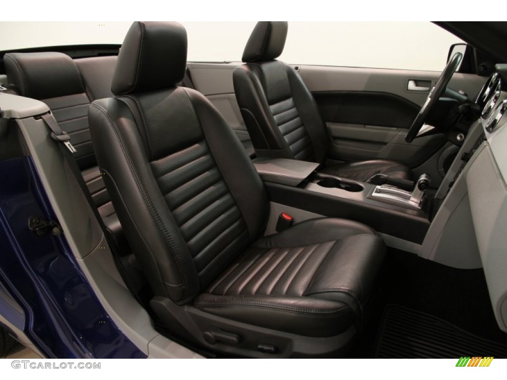 2007 Mustang V6 Premium Convertible - Vista Blue Metallic / Black/Dove Accent photo #14