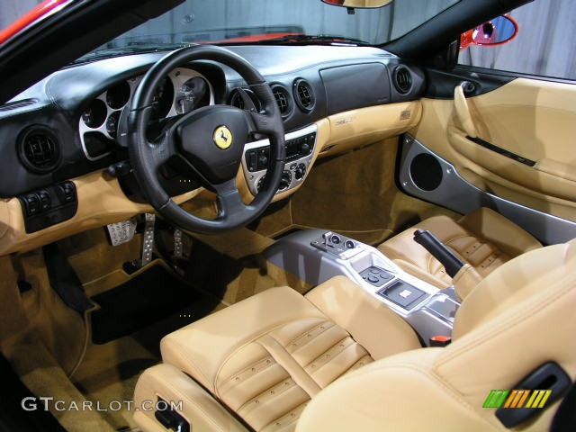 Beige Interior 2005 Ferrari 360 Spider F1 Photo #87727