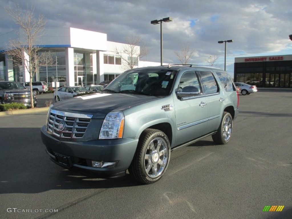 2010 Escalade Premium AWD - Celestial Blue / Ebony photo #2