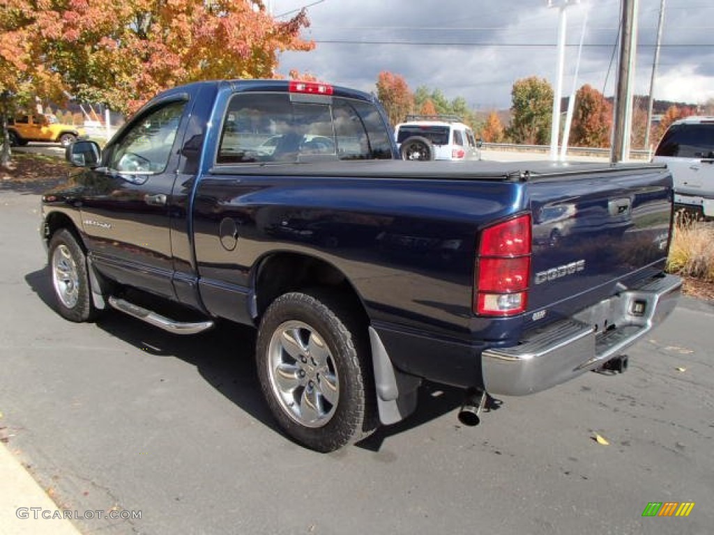 2003 Ram 1500 Laramie Regular Cab 4x4 - Patriot Blue Pearl / Taupe photo #6