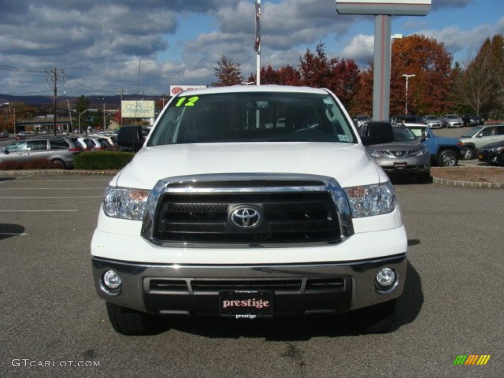 2012 Tundra TRD Double Cab 4x4 - Super White / Black photo #2