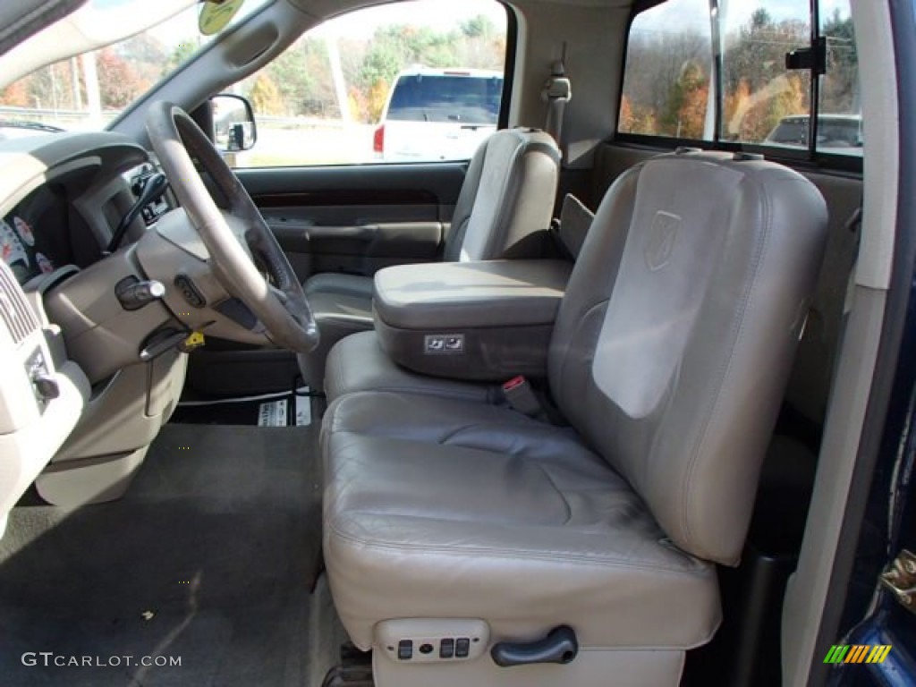 2003 Ram 1500 Laramie Regular Cab 4x4 - Patriot Blue Pearl / Taupe photo #10