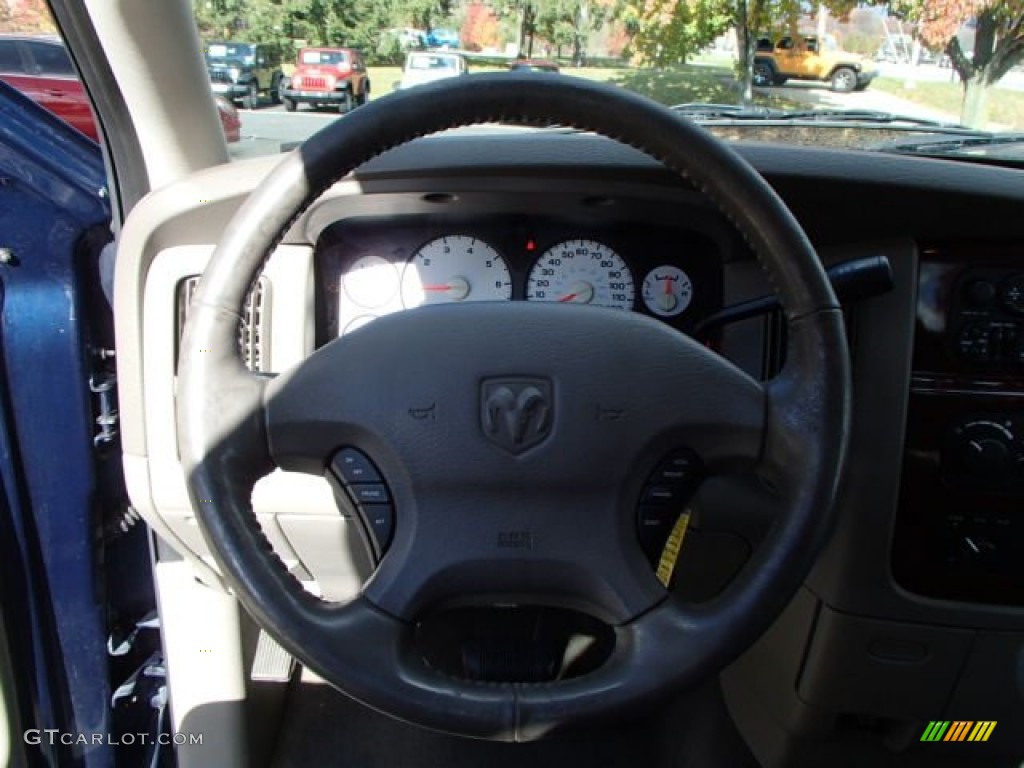 2003 Ram 1500 Laramie Regular Cab 4x4 - Patriot Blue Pearl / Taupe photo #17
