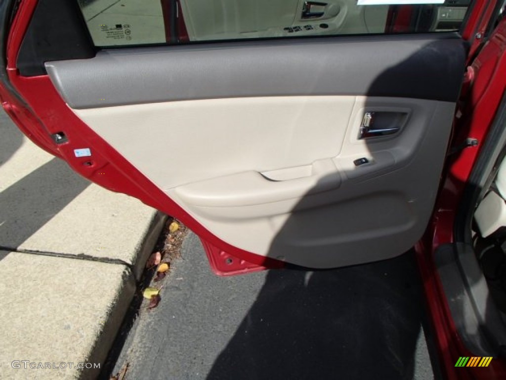 2009 Spectra EX Sedan - Spicy Red Metallic / Beige photo #13