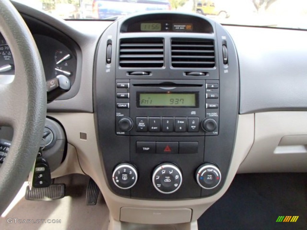 2009 Spectra EX Sedan - Spicy Red Metallic / Beige photo #16