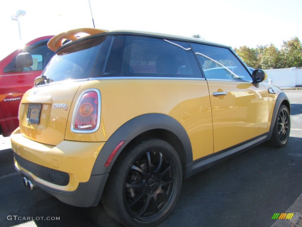 2008 Cooper S Hardtop - Mellow Yellow / Grey/Black photo #3