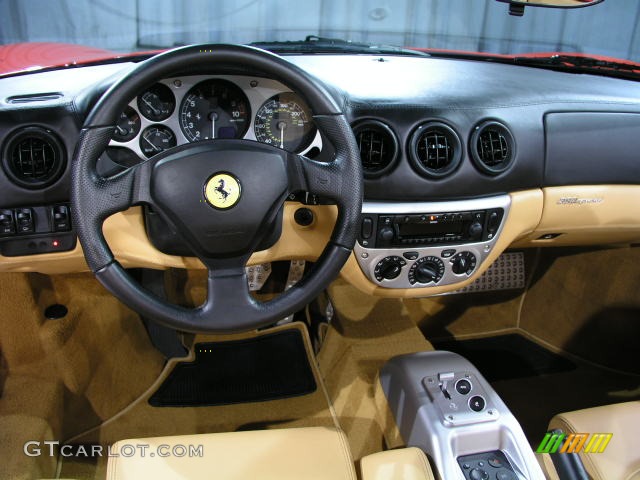 2005 Ferrari 360 Spider F1 Beige Dashboard Photo #87733