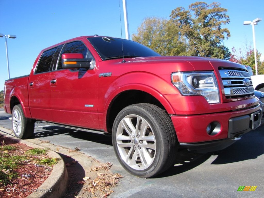 Ruby Red Metallic 2013 Ford F150 Limited SuperCrew 4x4 Exterior Photo #87732207